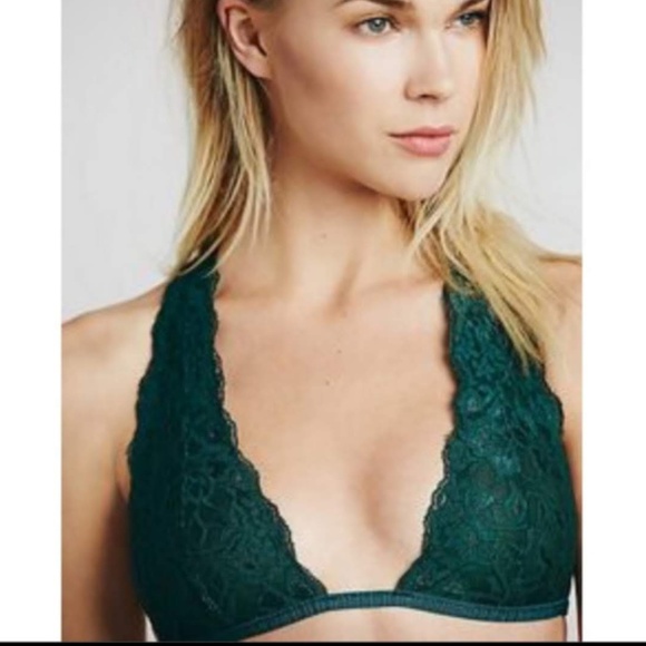FREE PEOPLE LACE TRULY MADLY DEEPLY BRALETTE LARGE - Picture 2 of 8